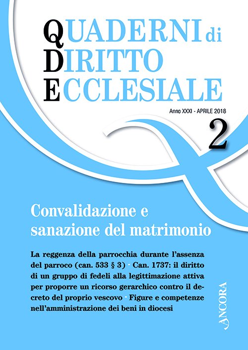 Quaderni di diritto ecclesiale 2/2018 - Allegato:Indici_2008-2017
