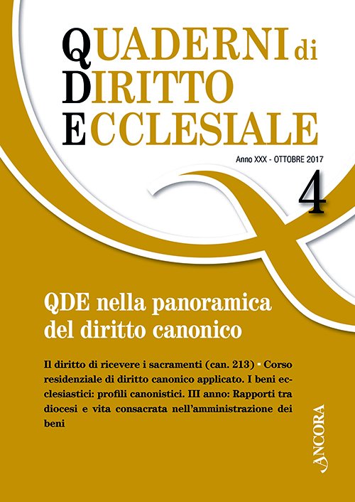 Quaderni di diritto ecclesiale 4/2017