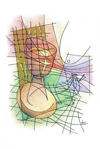 JA0069 Prendete il largo - 50 pezzi + 50 buste - Biglietto Comunione con busta