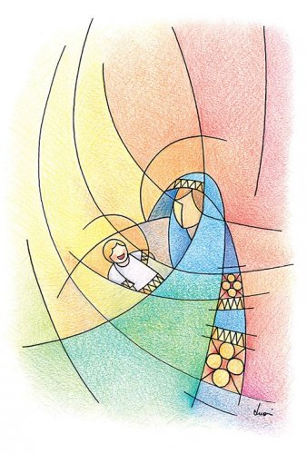 JA0075 Luce nel mondo - 50 pezzi + 50 buste - Biglietto Natale con busta