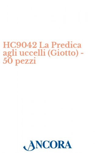 HC9042 La Predica agli uccelli (Giotto) - 50 pezzi - Biglietto d'auguri a 2 ante, cm. 23 x 16,5 (aperto), con busta coordinata.