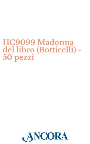 HC9099 Madonna del libro (Botticelli) - 50 pezzi - Biglietto d'auguri a 2 ante, cm. 23 x 16,5 (aperto), con busta coordinata.