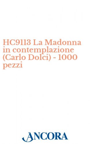 HC9113 La Madonna in contemplazione (Carlo Dolci) - 1000 pezzi - Biglietto d'auguri a 2 ante, cm. 23 x 16,5 (aperto), con busta coordinata.