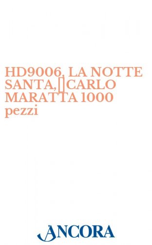 HD9006, LA NOTTE SANTA,	CARLO MARATTA 1000 pezzi - Biglietto d'auguri a 2 ante, cm. 13 x 19 (aperto), con busta coordinata.