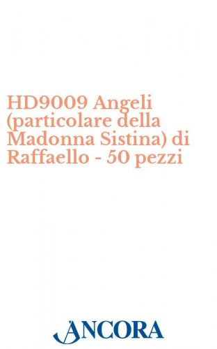 HD9009 Angeli (particolare della Madonna Sistina) di Raffaello - 50 pezzi - Biglietto d'auguri a 2 ante, cm. 13 x 19 (aperto), con busta coordinata.