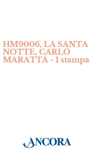 HM9006, LA SANTA NOTTE, CARLO MARATTA - 1 stampa - Stampa-poster, cm. 50 x 70