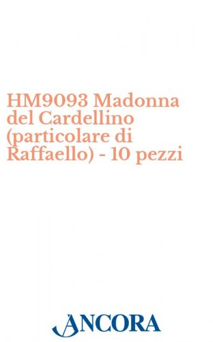 HM9093 Madonna del Cardellino (particolare di Raffaello) - 10 pezzi - Stampa-poster, cm. 50 x 70