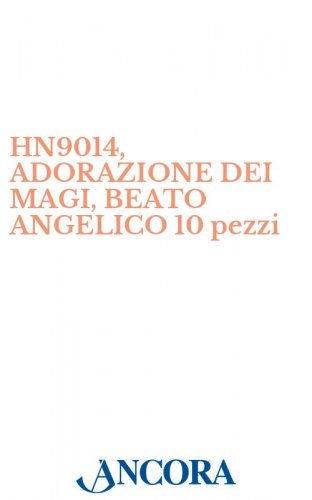 HN9014, ADORAZIONE DEI MAGI, BEATO ANGELICO 10 pezzi - Stampa-poster, cm. 31 x 23
