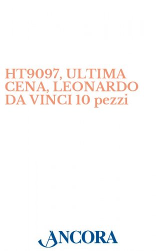 HT9097, ULTIMA CENA, LEONARDO DA VINCI 10 pezzi - Stampa-poster, cm. 38 x 50