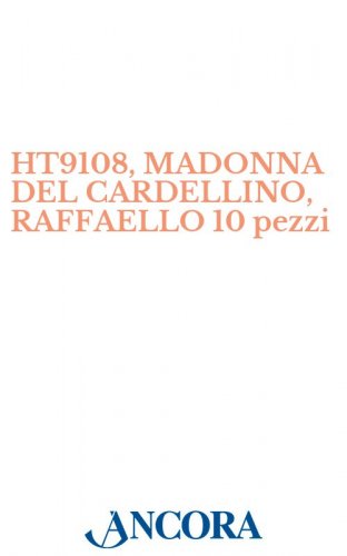 HT9108, MADONNA DEL CARDELLINO, RAFFAELLO 10 pezzi - Stampa-poster, cm. 38 x 50