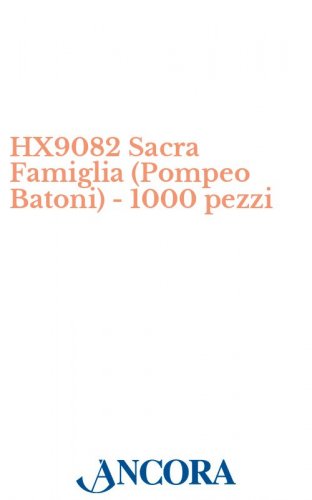 HX9082 Natività (Pompeo Batoni) - 1000 pezzi - Immaginetta cm. 7 x 11, retro bianco.