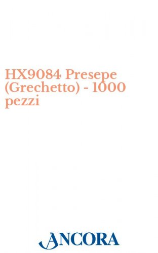 HX9084 Presepe (Grechetto) - 1000 pezzi - Immaginetta cm. 7 x 11, retro bianco.