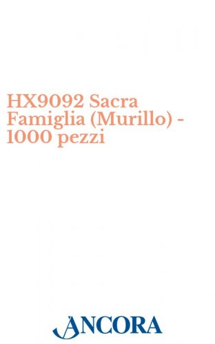HX9092 Sacra Famiglia (Murillo) - 1000 pezzi - Immaginetta cm. 7 x 11, retro bianco.