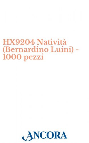HX9204 Natività (Bernardino Luini) - 1000 pezzi - Immaginetta cm. 7 x 11, retro bianco.