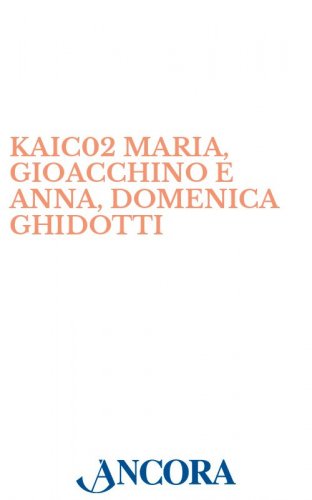 KAIC02 MARIA, GIOACCHINO E ANNA, DOMENICA GHIDOTTI - Icona stampata su legno con oro a caldo