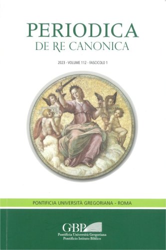 Periodica de re canonica - Condizioni Abbonamento 2024