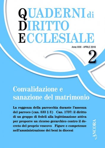 Quaderni di diritto ecclesiale 2/2018 - Allegato:Indici_2008-2017