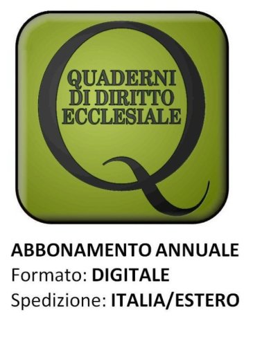 QUADERNI DIRITTO ECCLESIALE - Abbonamento digitale 2026