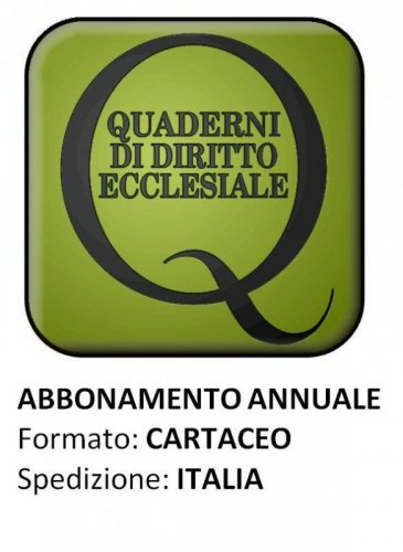 QUADERNI DI DIRITTO ECCLESIALE - Abbonamento ITALIA 2023
