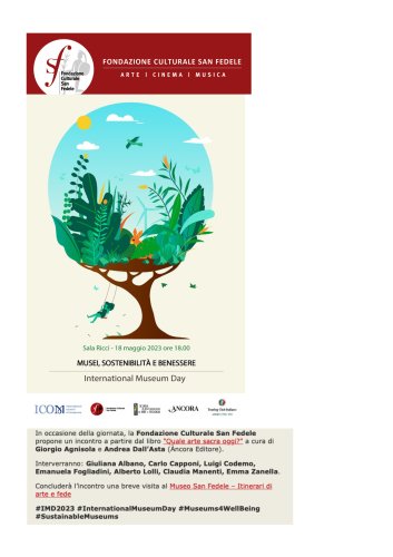 Musei, sostenibilità e benessere